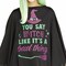 Kids Black Green Purple Witch Poncho Costume Halloween Outfit